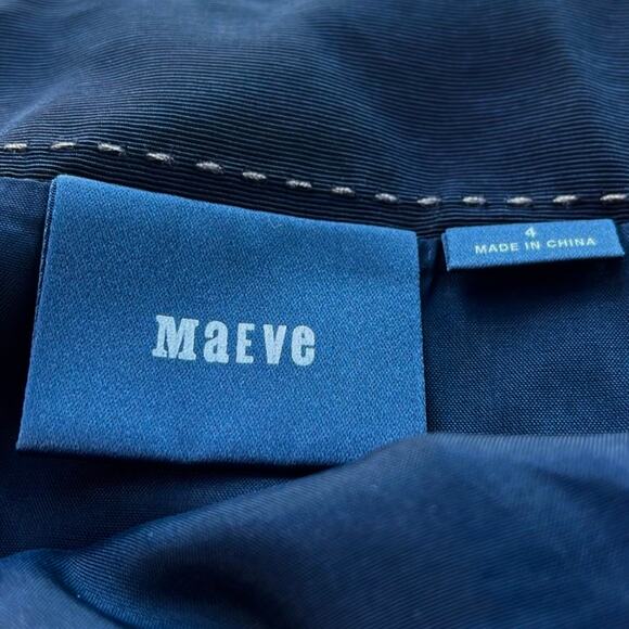 Anthropologie Maeve Black Tiered Scallop Wool Blend Pencil Skirt 4 - Picture 5 of 8